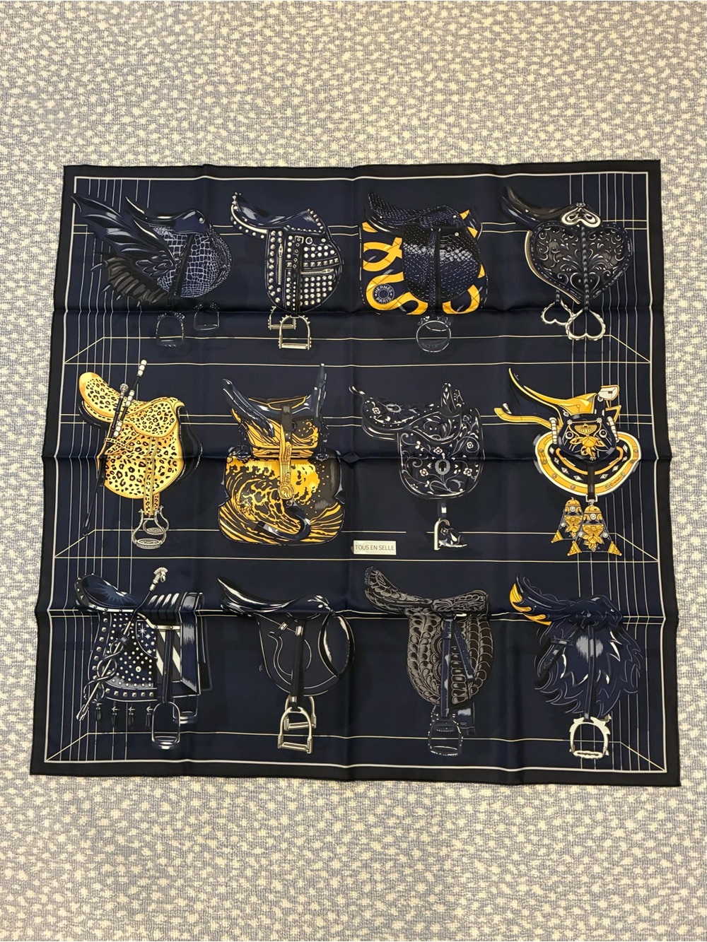 Hermès Tous  en Selle 90cm Silk by Daiske Nomura NWT Pristine